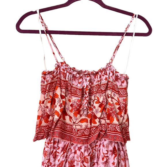 LULUS‎ Oh My Love High-Low Floral Maxi Dress Pink Small - Picture 3 of 4